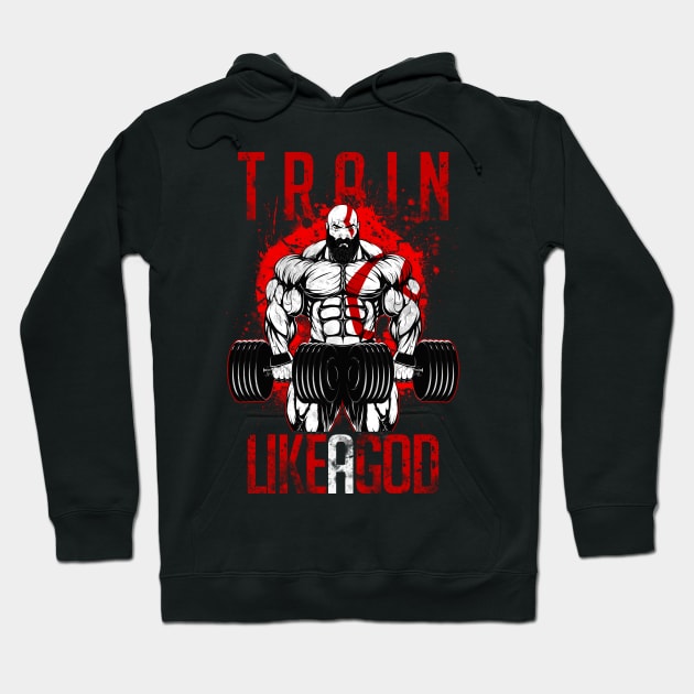 TRAIN LIKE A GOD! Hoodie by berserk